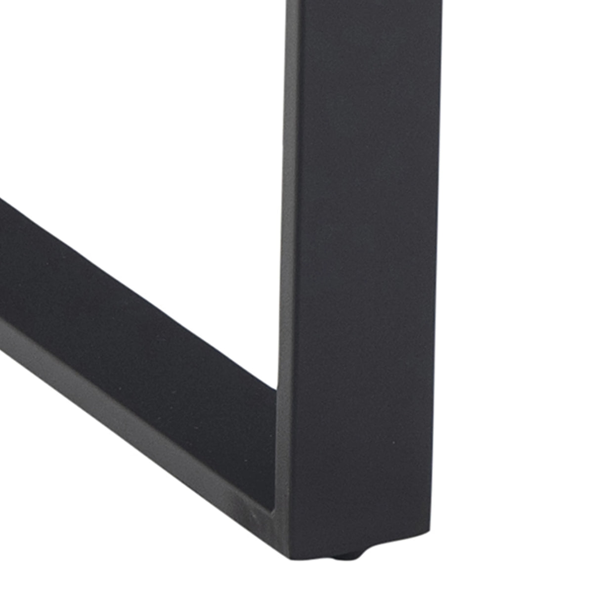 Amble Dining Table with Black Marble Melamine Top & Black Legs 160x74cm