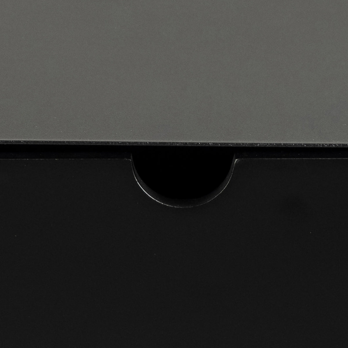 Joliet 1 Drawer Wall Mounted Bedside Table in Black