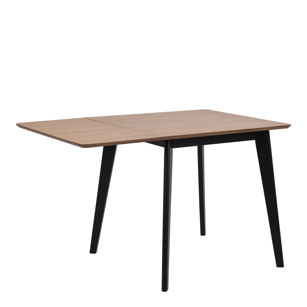 Roxby Extending Dining Table 80-120cm in Oak & Black Includes 4 Roxby Dining Chairs in Black and Oak