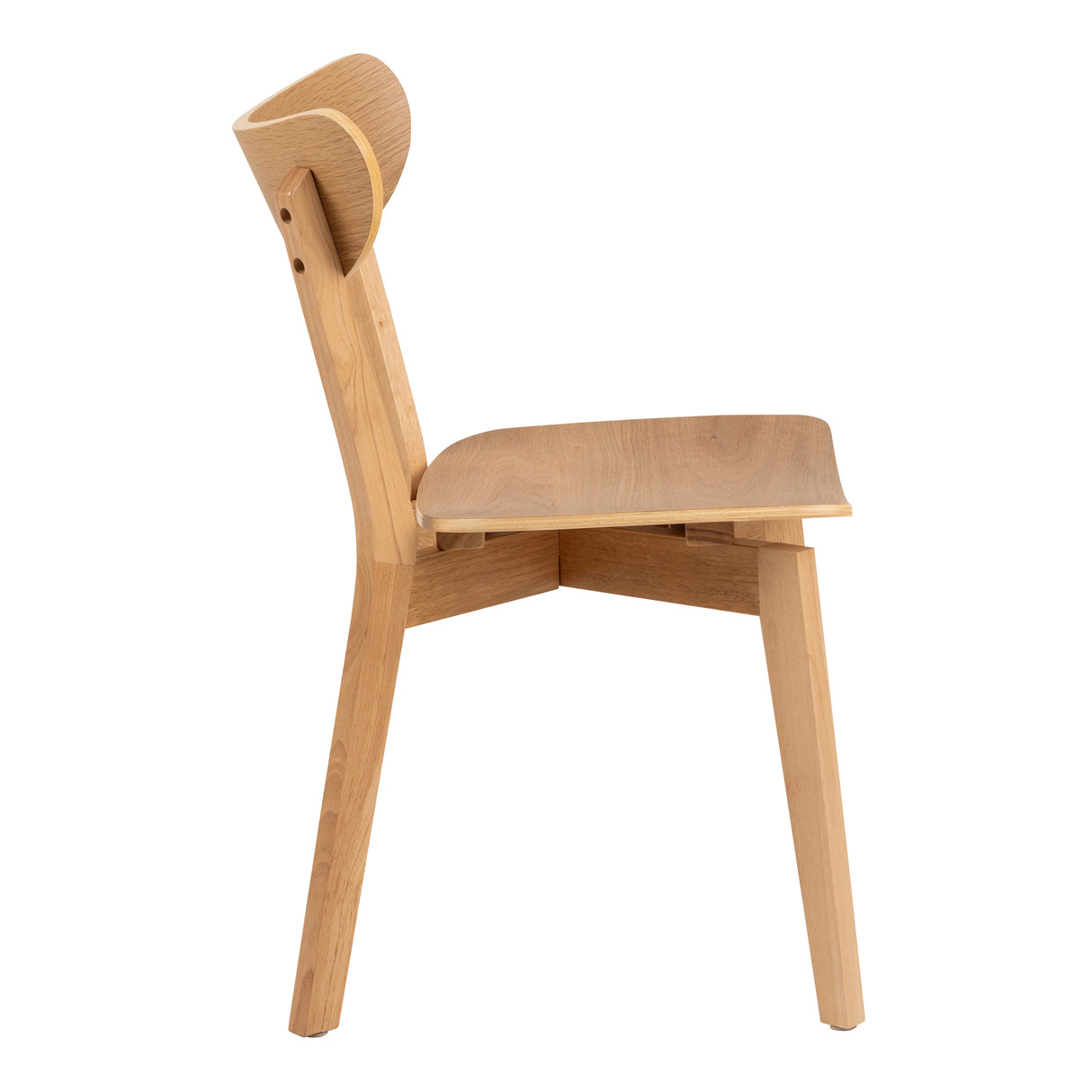 Roxby Round Dining Table in Oak 105x76cm includes 4 Roxby Dining Chairs in Oak