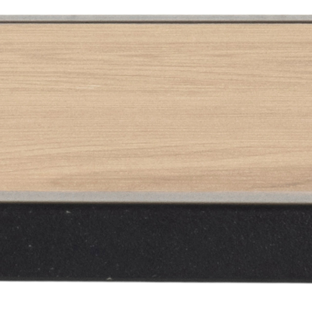 Seaford Black Metal Coat Rack with Oak Top