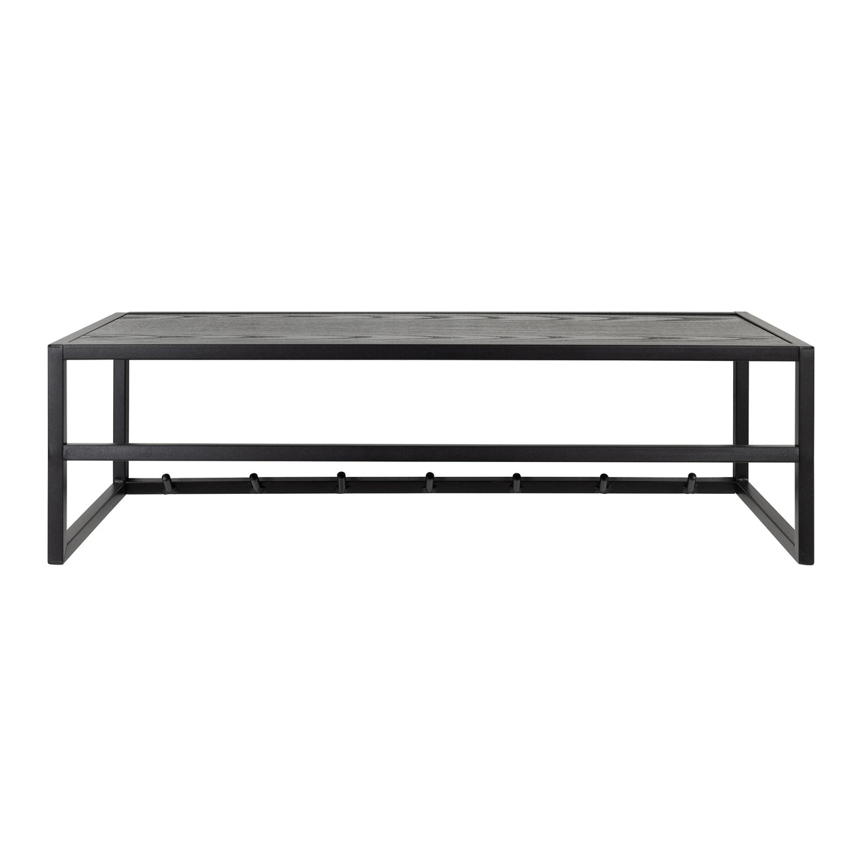 Seaford Coat Rack in Black And Oak