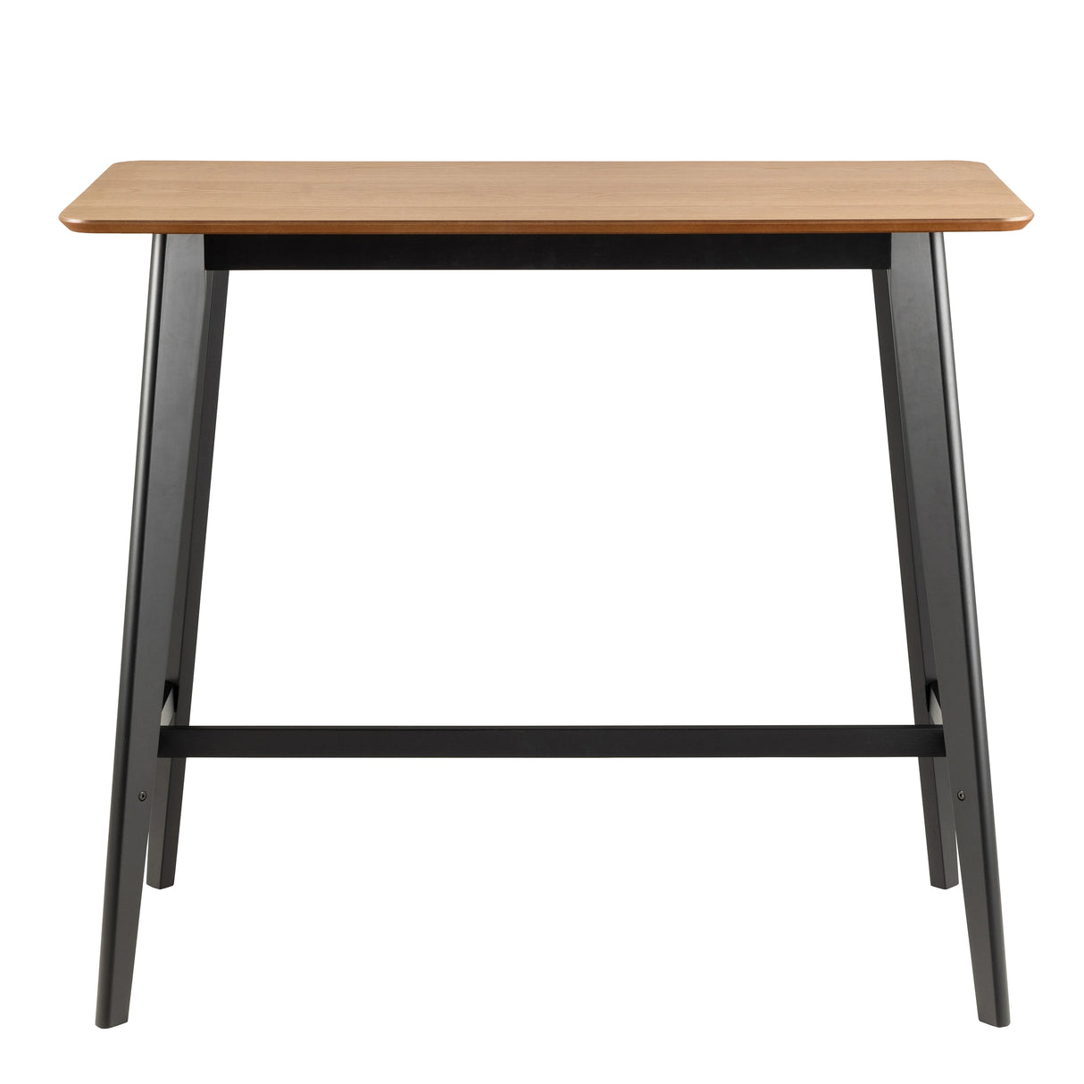 Roxby Bar Table includes 4 Roxby Bar Stool, Black and Oak