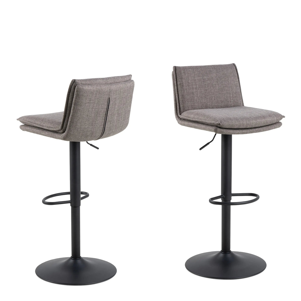 Flynn Swivel Bar Stool in Light Grey-Brown