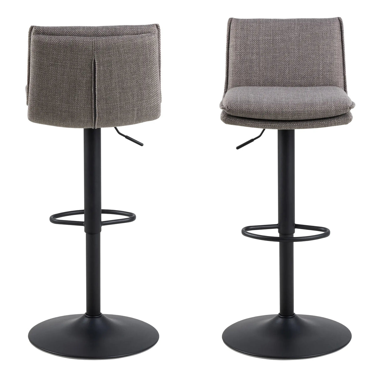 Flynn Swivel Bar Stool in Light Grey-Brown