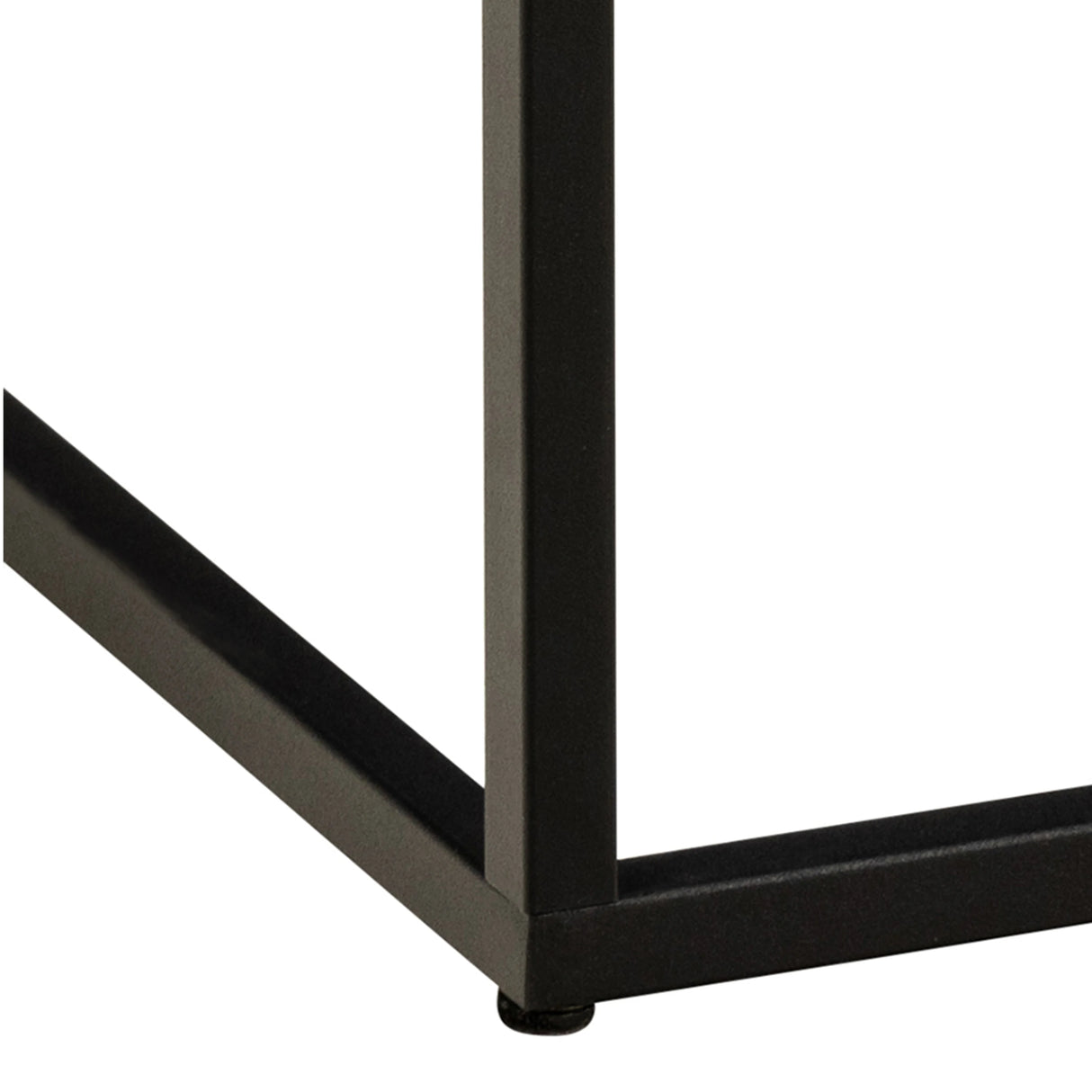 Barossa Coffee Table with Black Marble Marquina Top & Black Steel Base 60cm