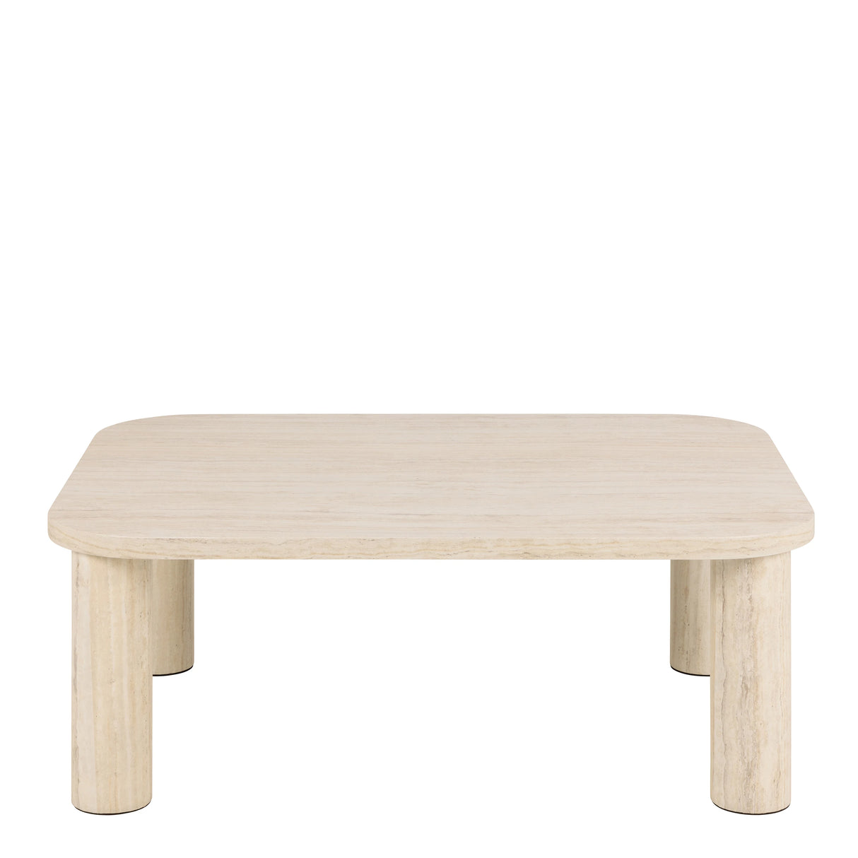 Solano Rectangular Coffee Table in Light Travertine 100x75cm