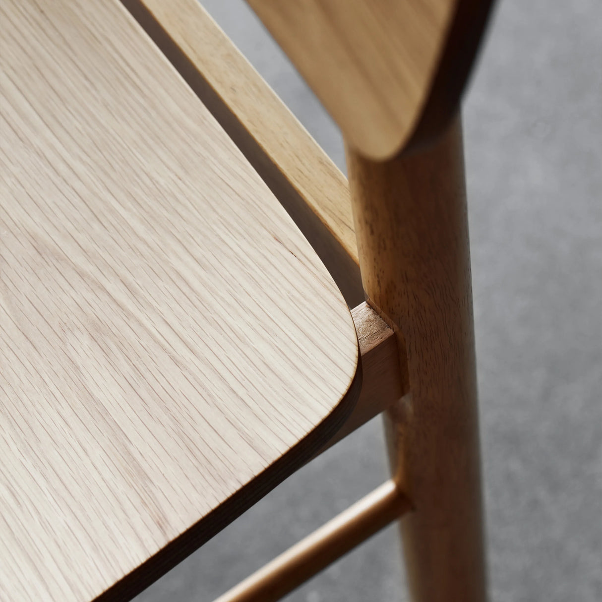 Barlow Bar Table in Matt Oak includes 2 Barlow Bar Stool in Matt Oak