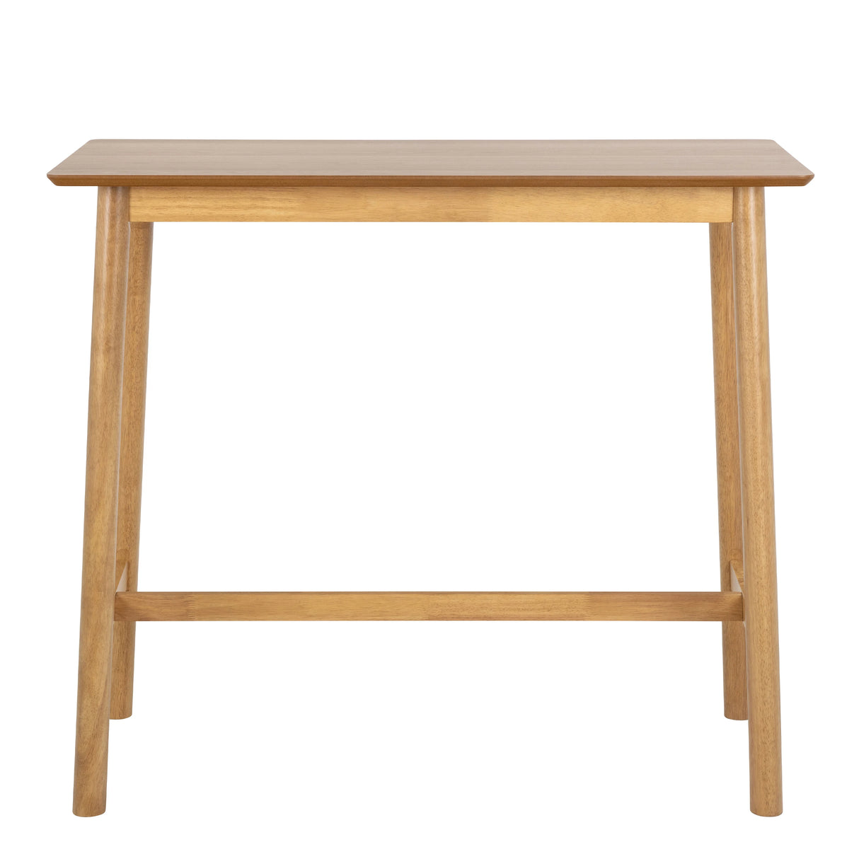 Barlow Bar Table in Matt Oak Includes 2 Barlow Bar Stool Without Back in Matt Oak