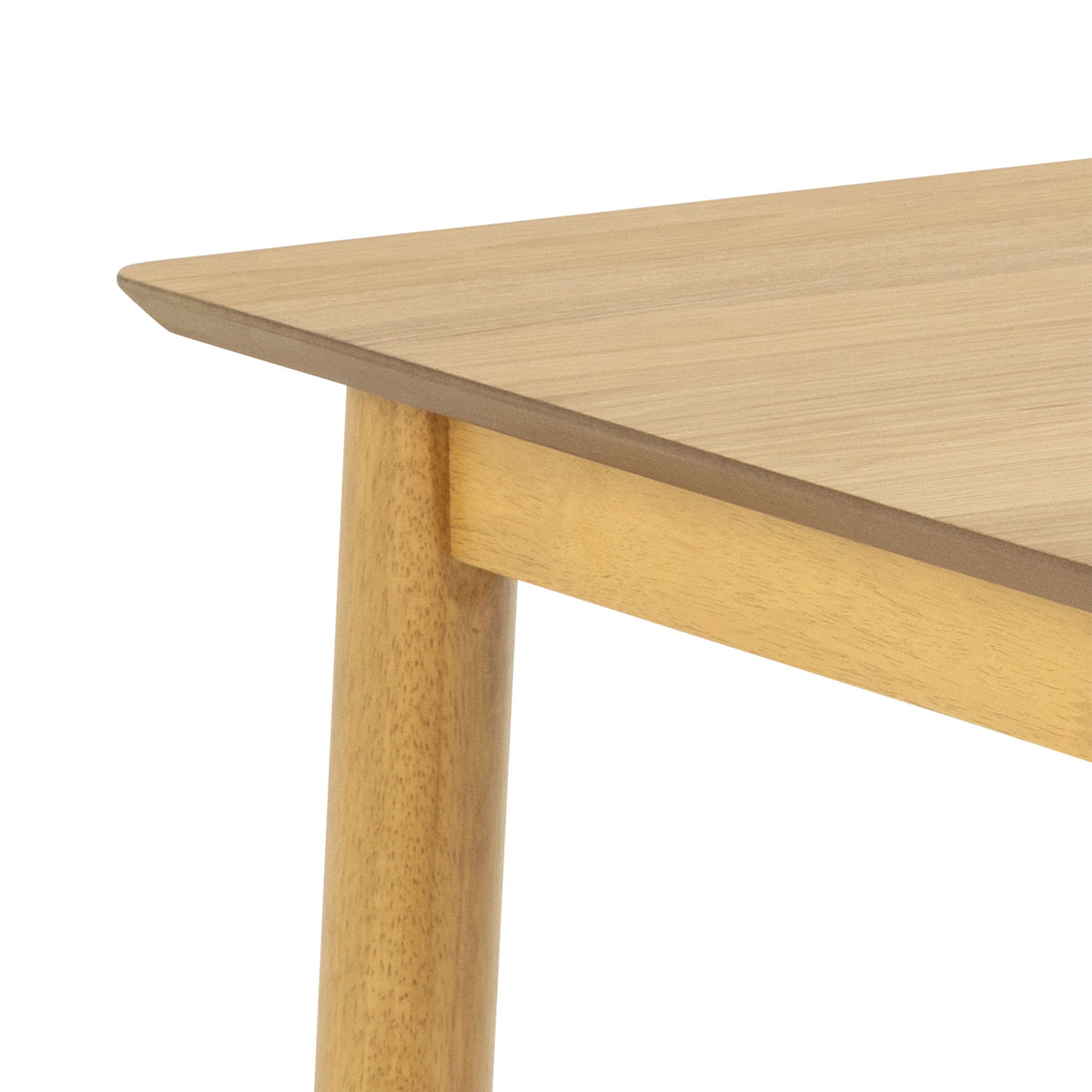 Barlow Rectangular Dining Table in Matt Oak includes 4 Barlow Dining Chair in Matt Oak