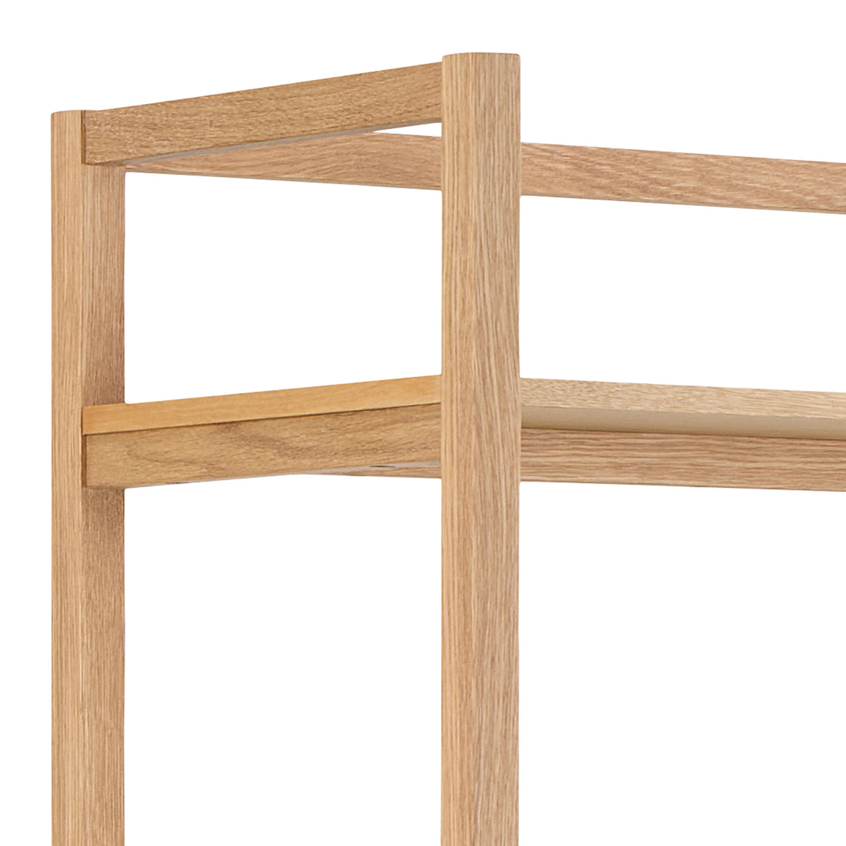 Ludza Rectangular Bookcase With 6 Shelves in Oak