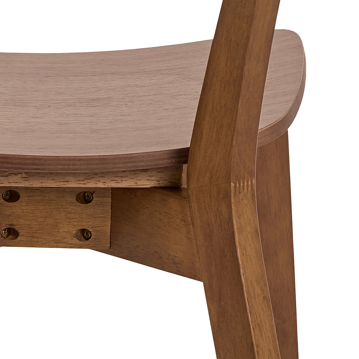 Roxby Round Dining Table in Walnut 120x76cm includes 4 Roxby Dining Chairs in Walnut