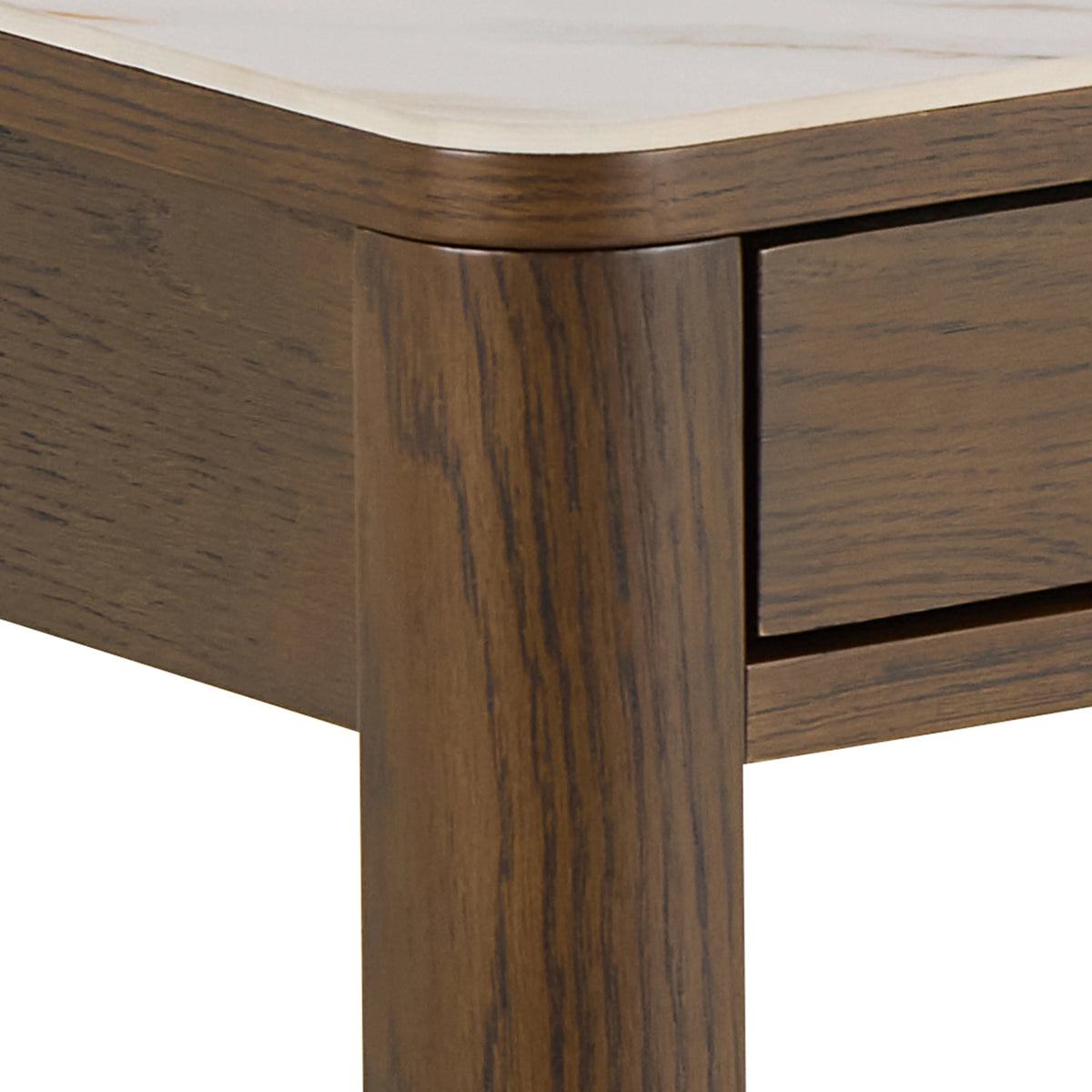 Southampton Rectangular Coffee Table 1 Drawer 1 Shelf in Cream Ceramic 130x45cm
