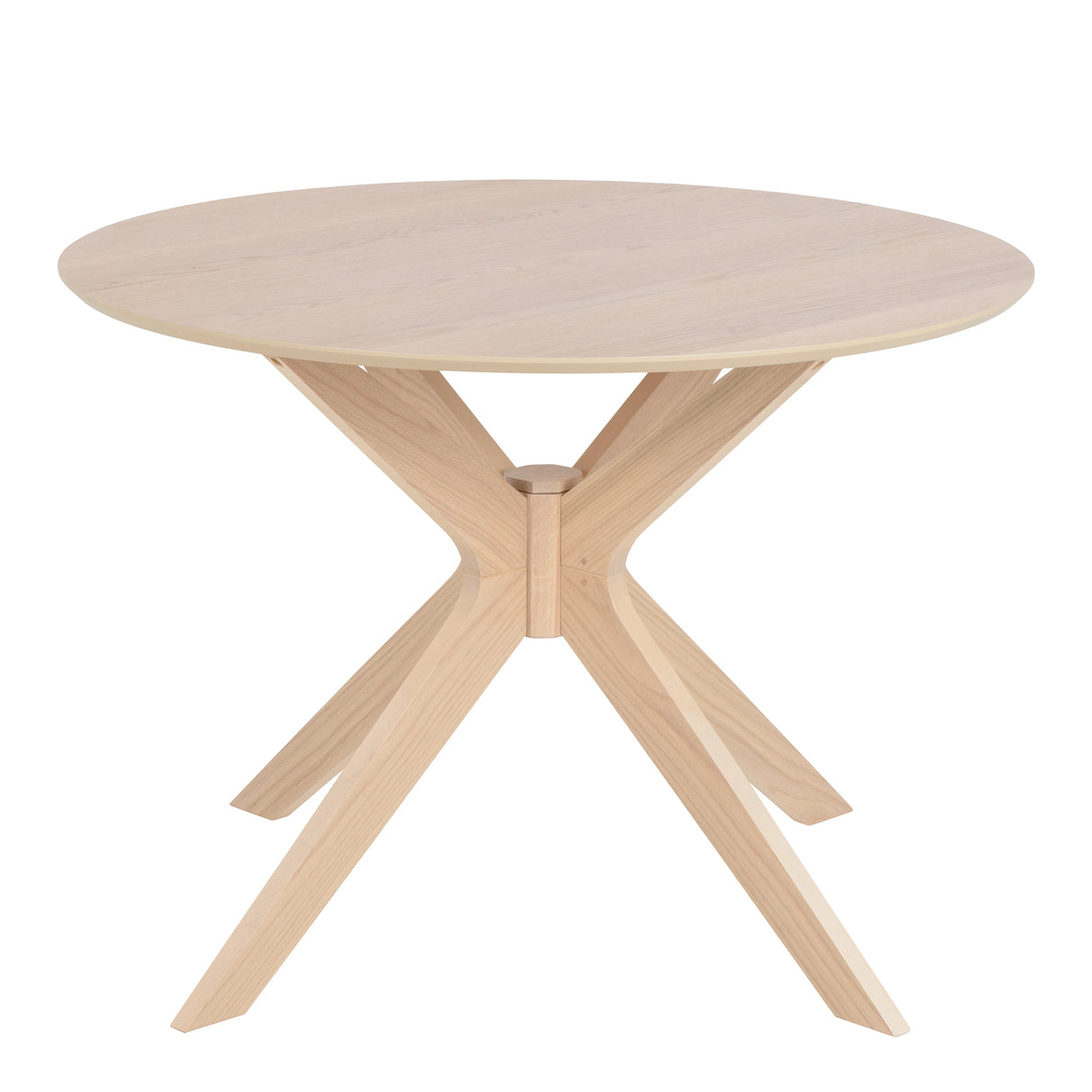 I_Duncan Round Dining Table in White Oak 105x75cm
