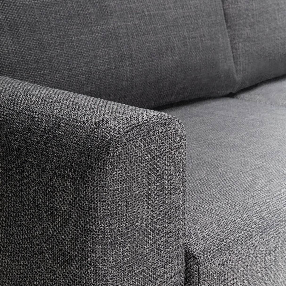 Omaha Set of 2 x 2 Seater Sofas in Basel Dark Grey Fabric