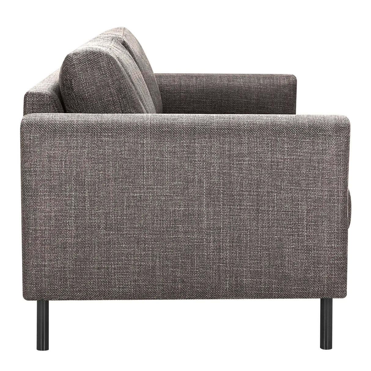 Omaha Set of 2 x 3 Seater Sofas in Basel Light Grey Brown Fabric