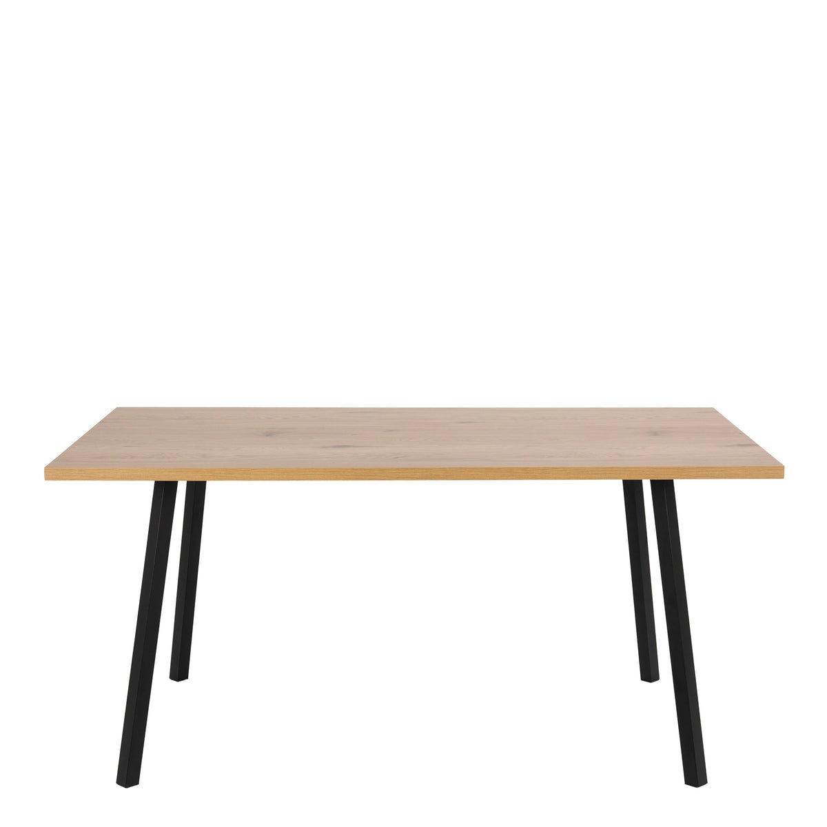 Cenny Dining Table in Oak & Black 160x75cm