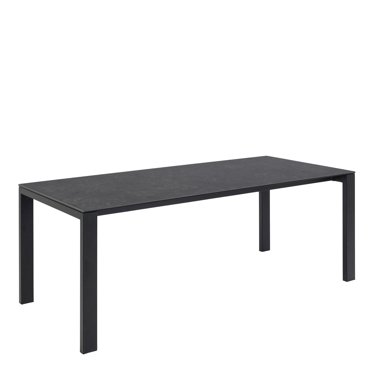 Brentford Matt Black Ceramic Dining Table 200x75cm