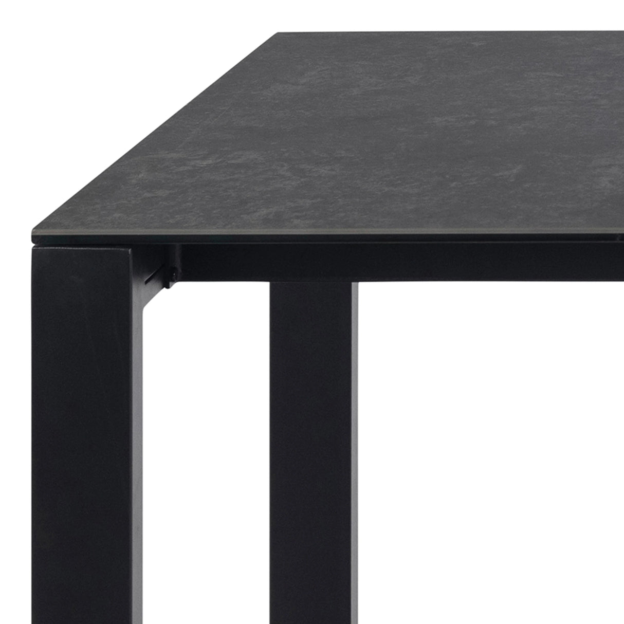 Brentford Matt Black Ceramic Dining Table 200x75cm