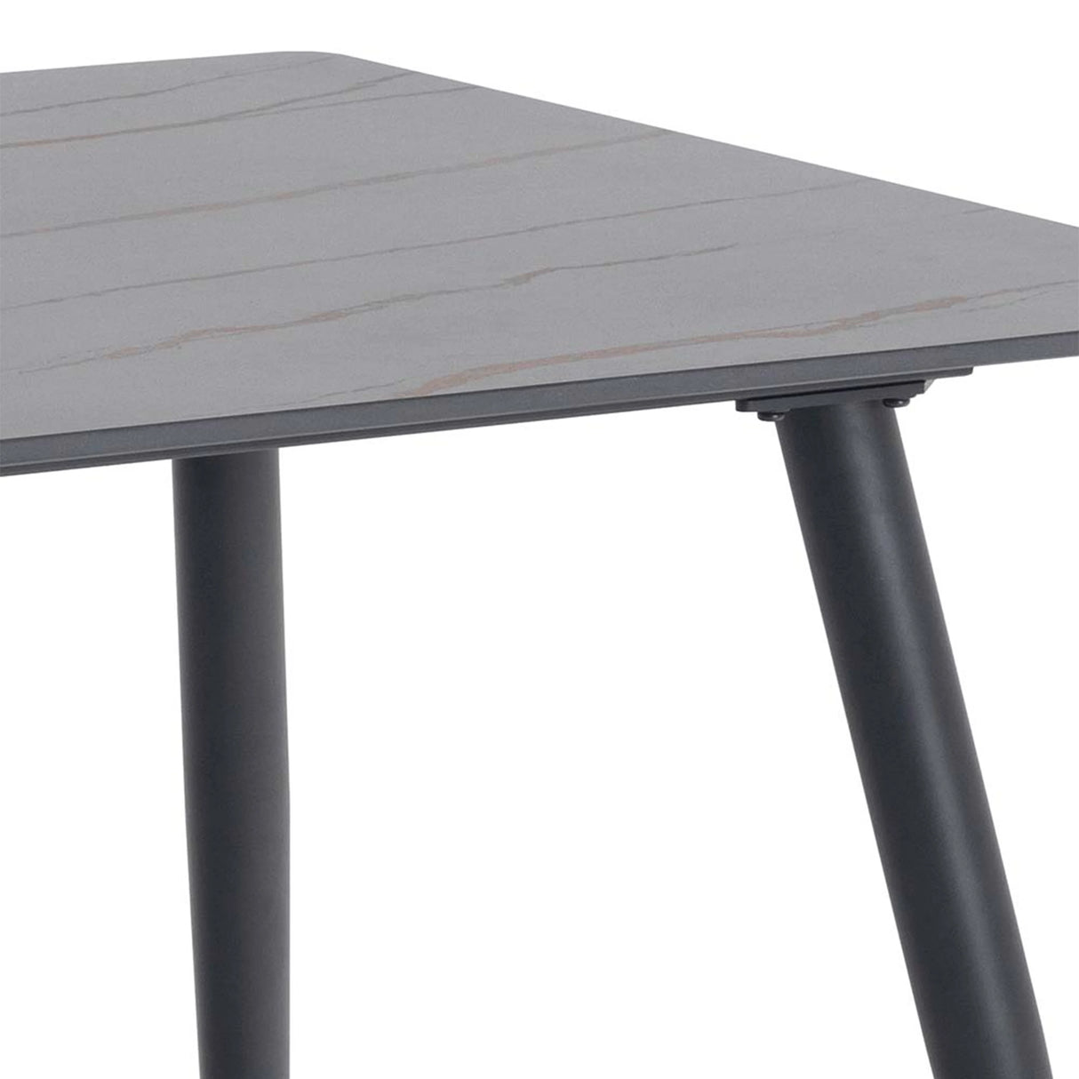 Wicklow Ceramic Dining Table in Black 140x75cm