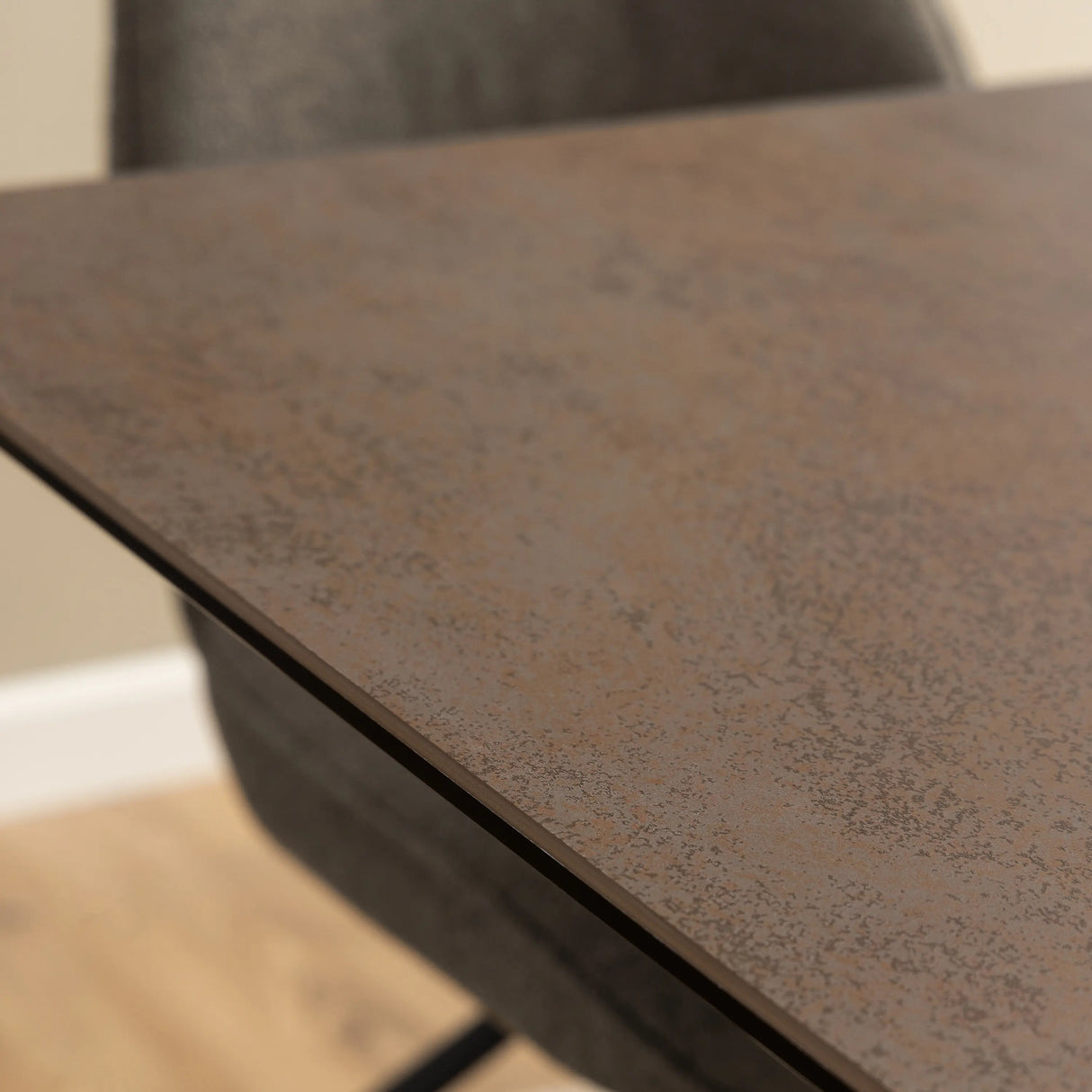 Heaven Extendable Dining Table with Ceramic Rusty Brown Top 200240cm