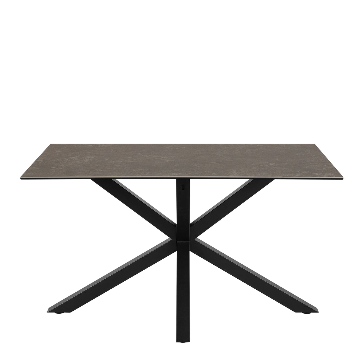 Heaven Dining Table with Ceramic Black Top 135x75.5cm