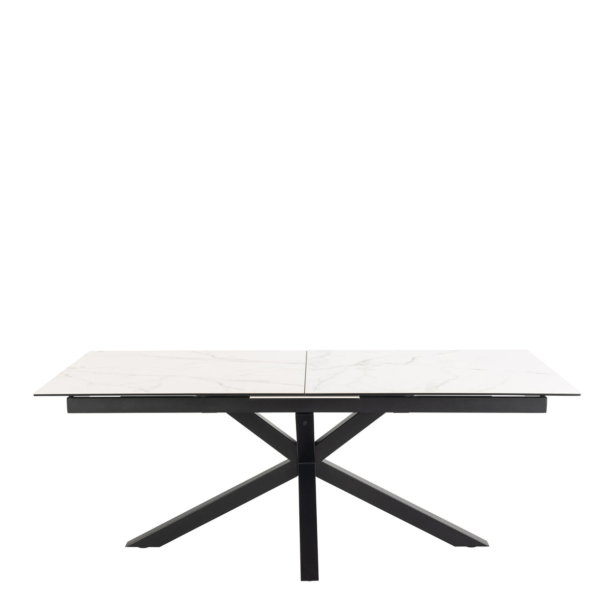 Heaven Extendable Dining Table with Ceramic White Top 200 to 240cm