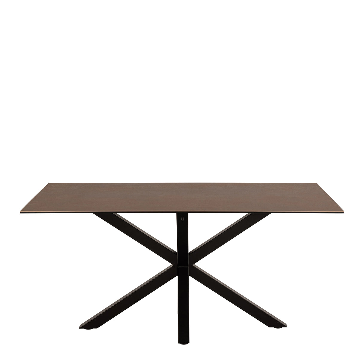 Heaven Dining Table in Ceramic Rusty Brown 160x75.5cm