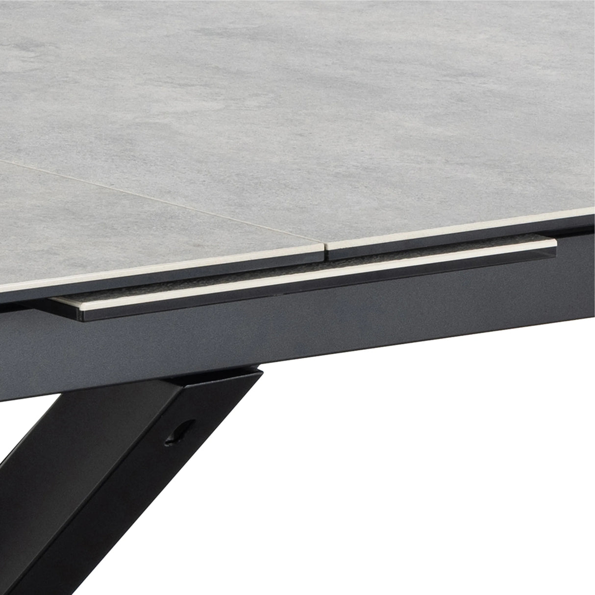 Heaven Extendable Dining Table with Ceramic Grey Top 168210cm