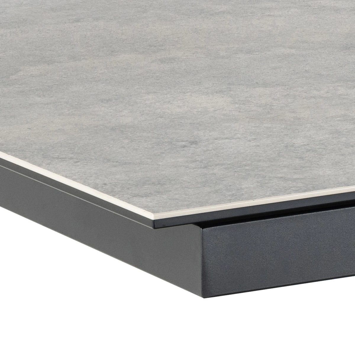 Heaven Extendable Dining Table with Ceramic Grey Top 168210cm