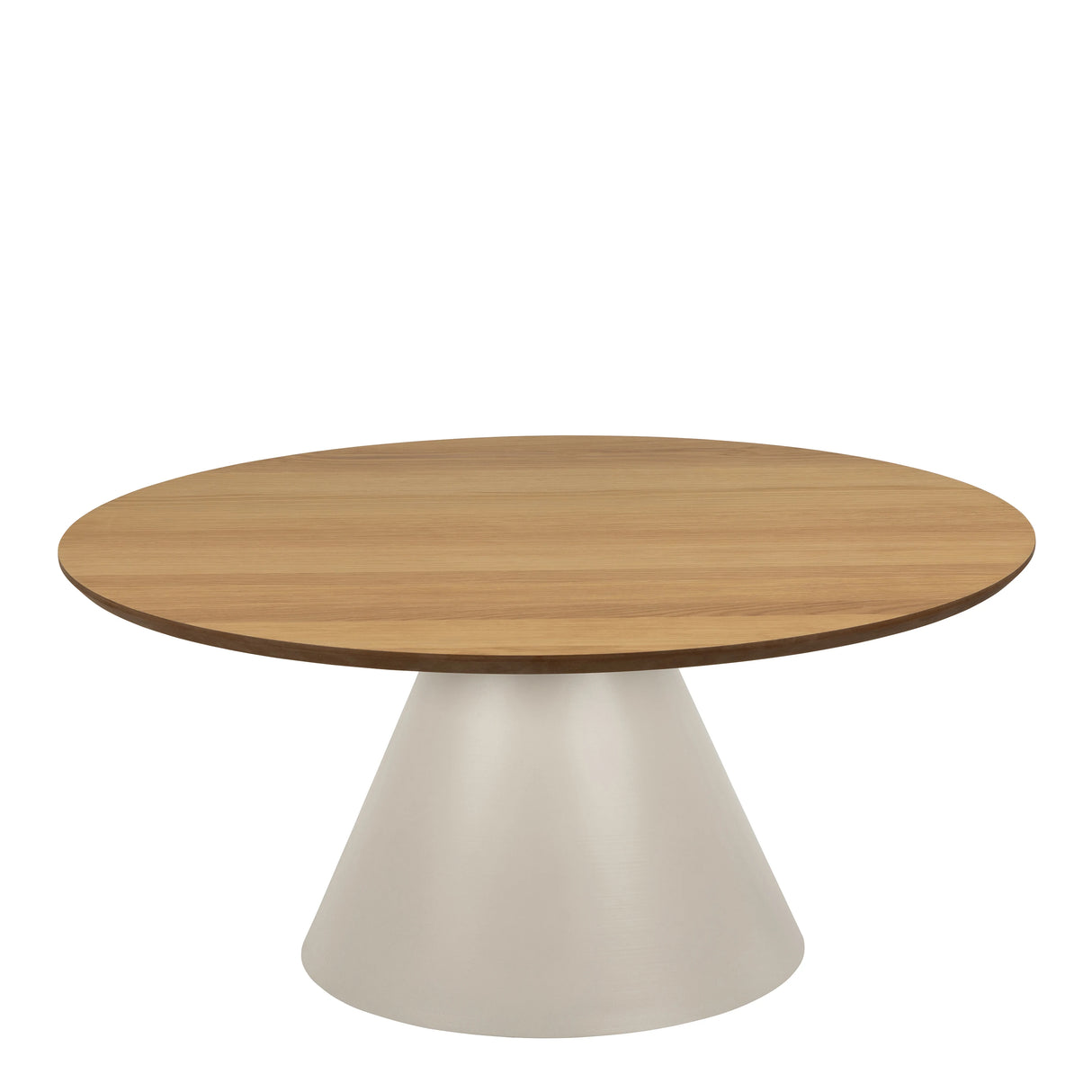 Soli Round Coffee Table in Oak/Grey 85x40cm