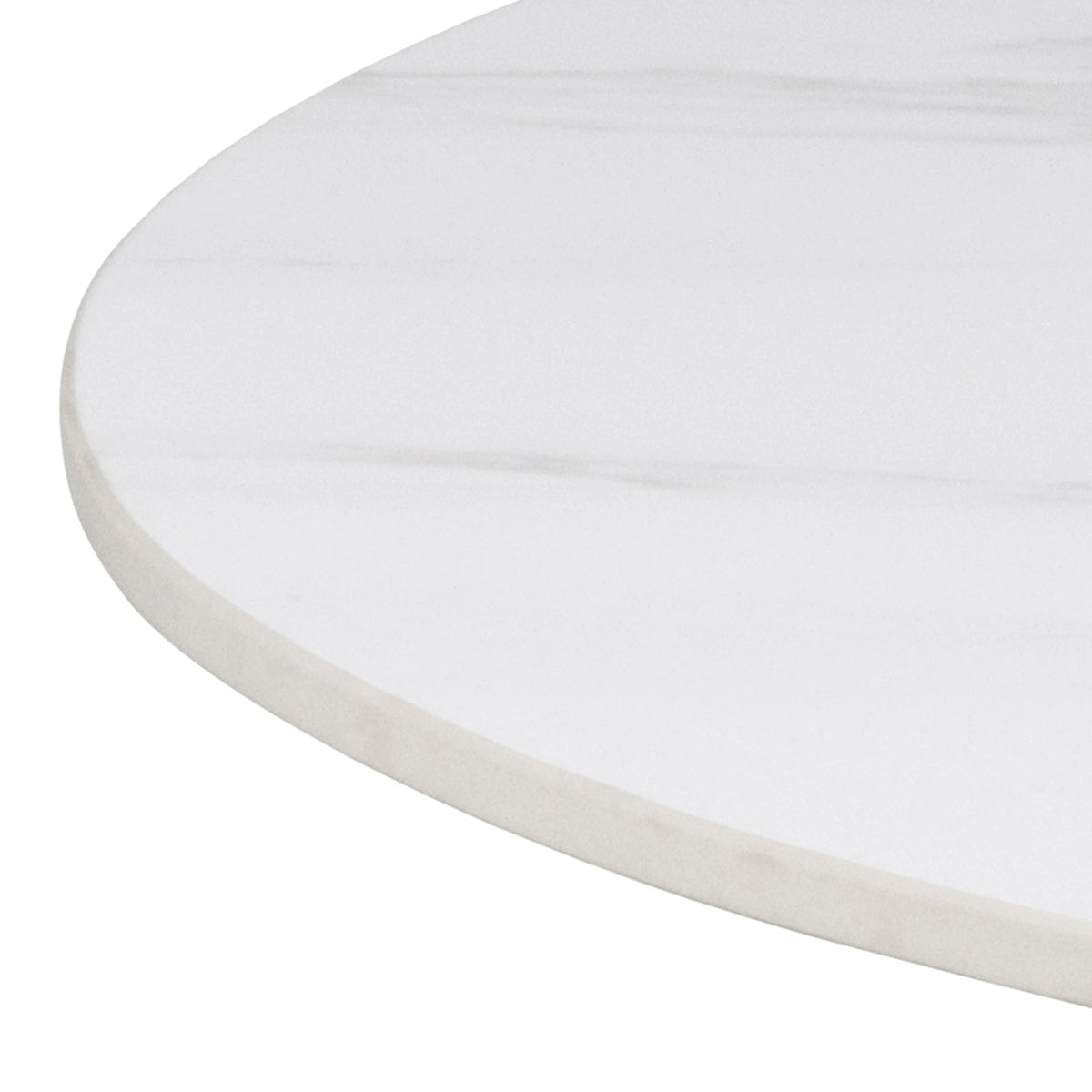 Malta Round Bar Table in Ceramic White