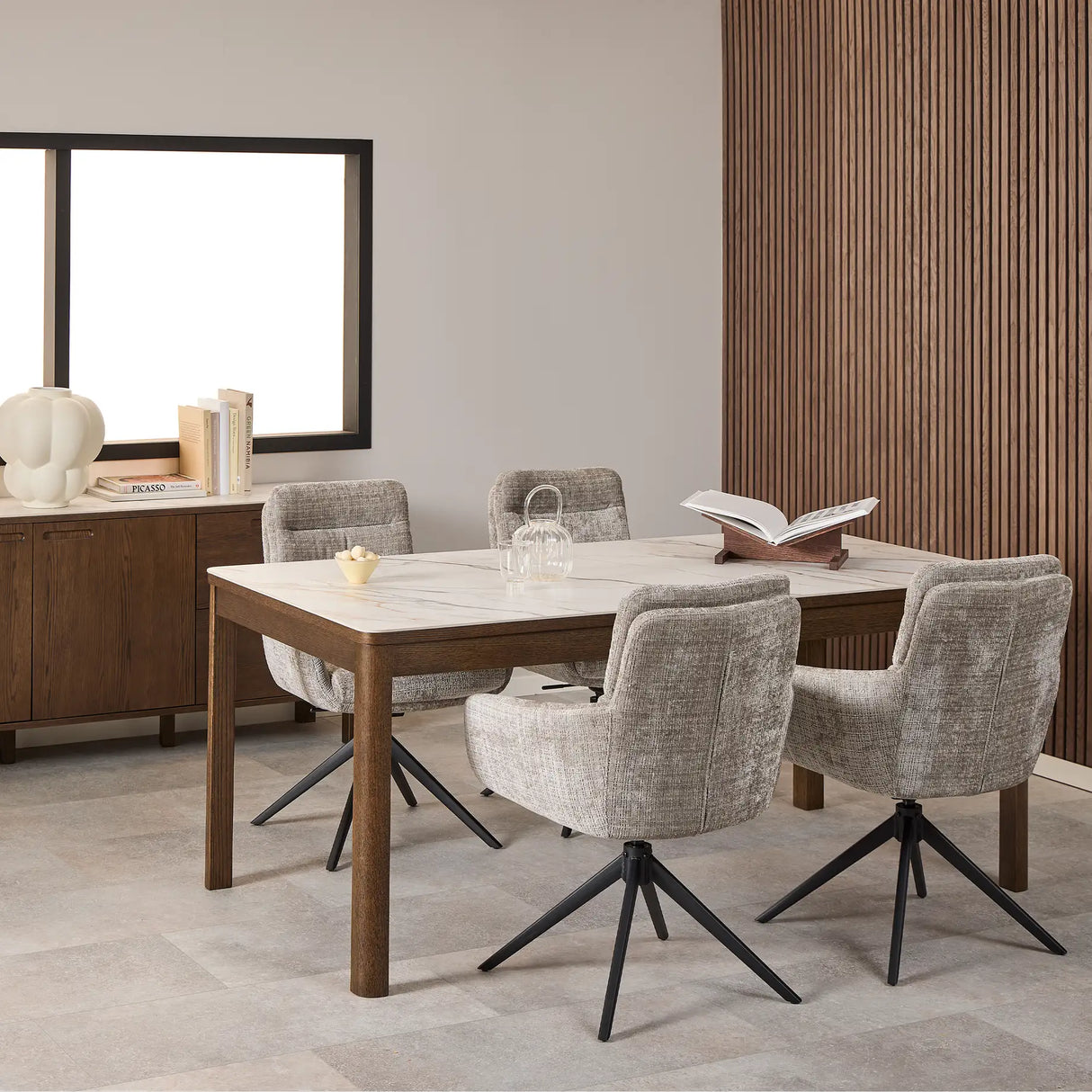 Southampton Dining Table in Cream Ceramic 180x75cm