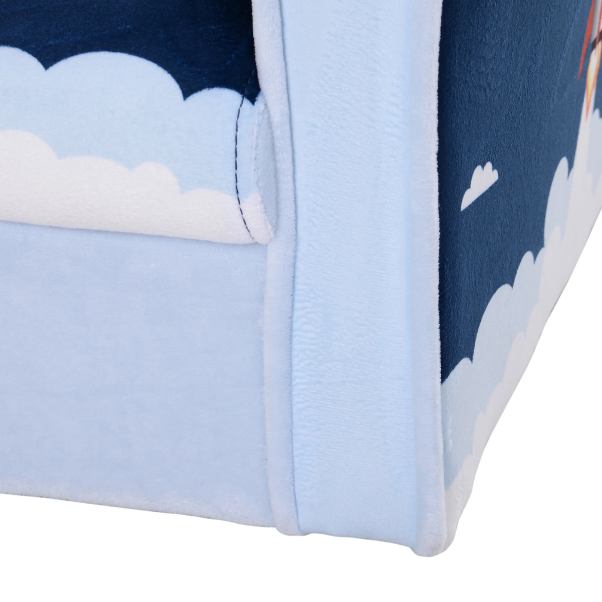 HOMCOM Children Chair Armchair Single Sofa, 50 x 39 x 44cm, for 18M+, Blue