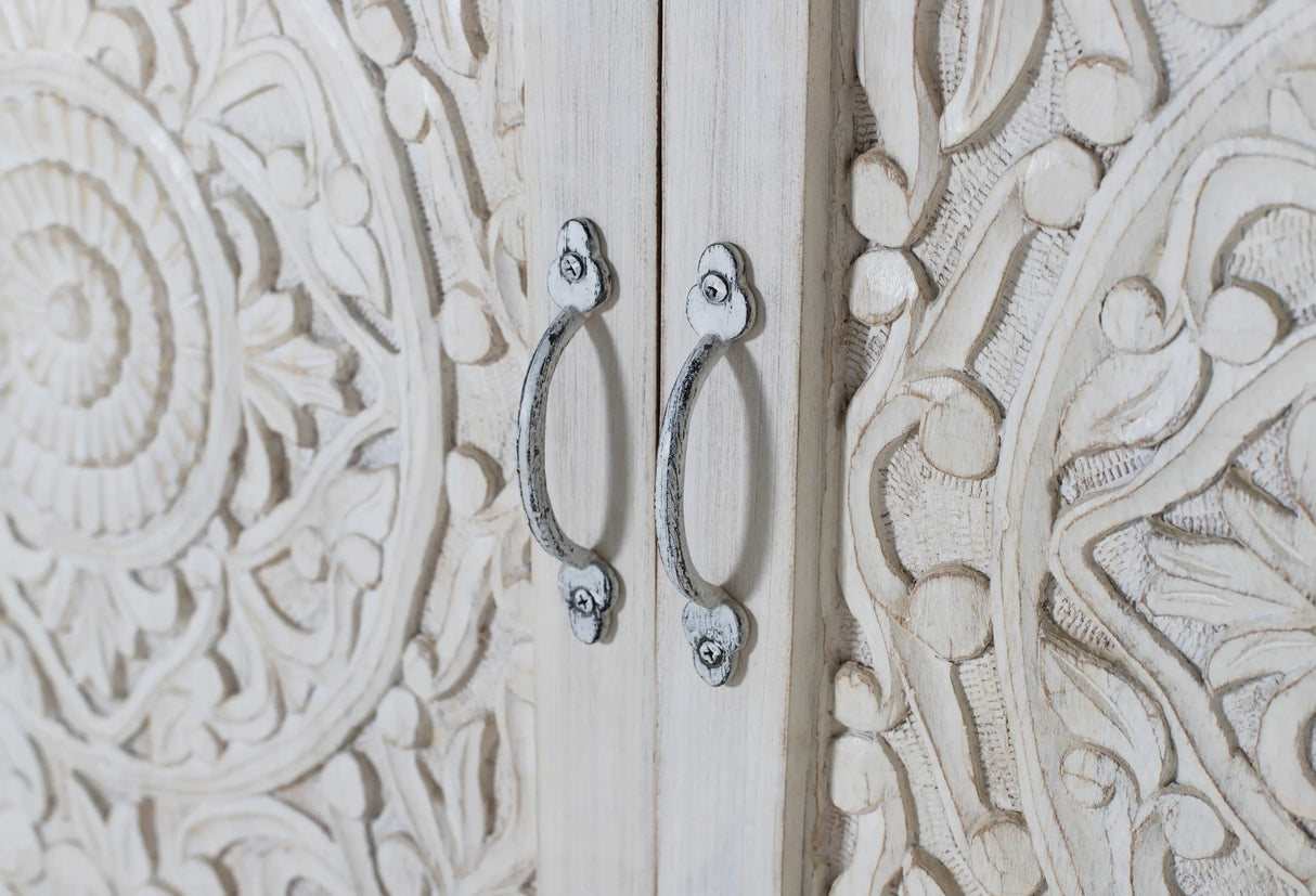 Giner and Colomer Mango Wood 2-Door 3-Drawer Sideboard