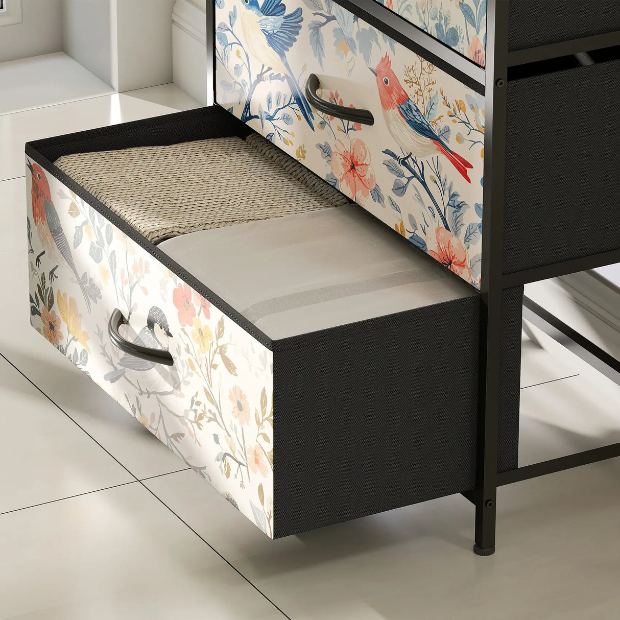 HOMCOM 4-Drawer Chest of Drawers - White