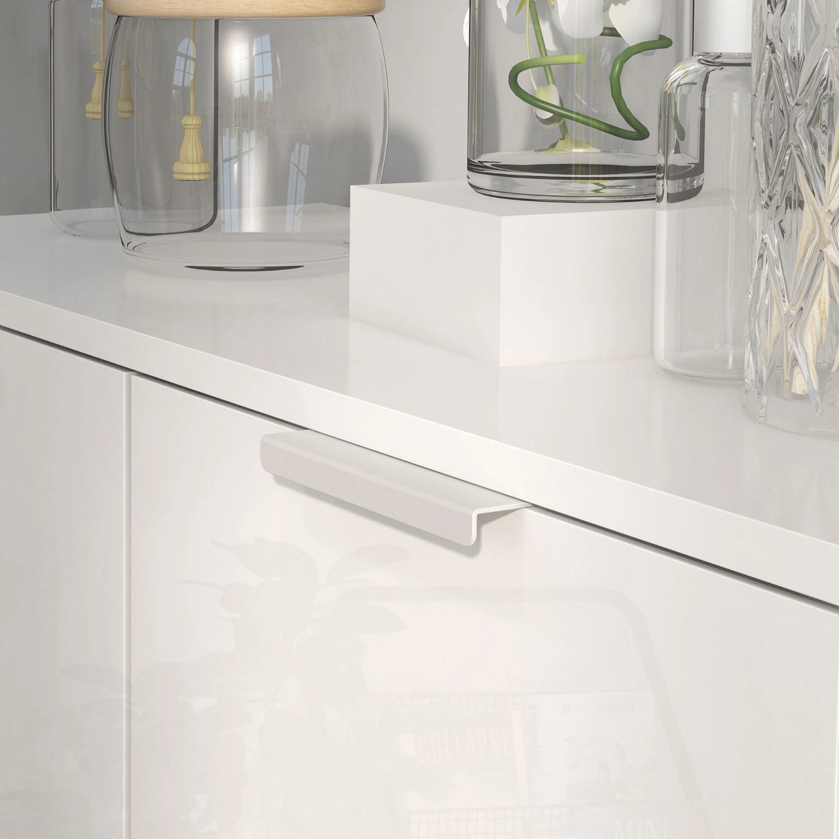 HOMCOM Five-Shelf Shoe Storage Cupboard - White