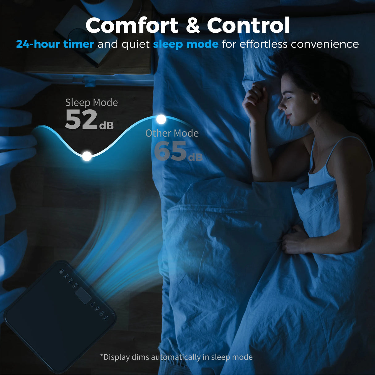 HOMCOM 8000 BTU 4-In-1 Portable Air Conditioner Unit Cooling Dehumidifying Ventilating for Room up to 27m2, with Fan, Remote, 24H Timer, Window Mount Kit, R290, A Energy Efficiency