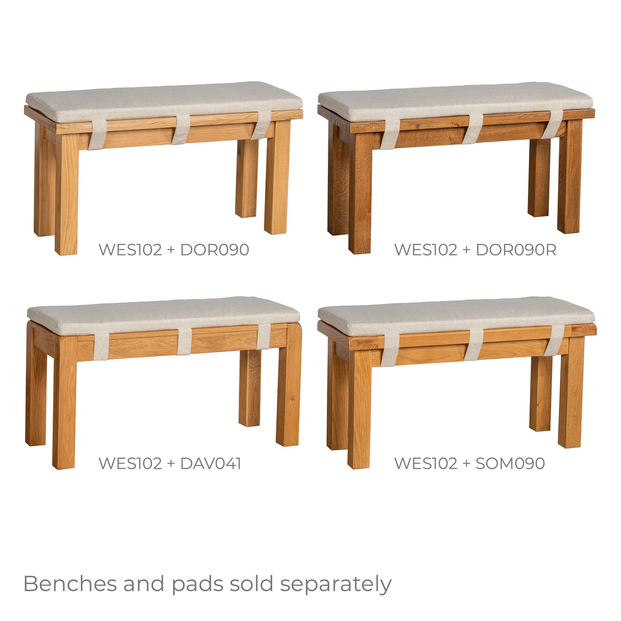 Westbury Bench Pad 90cm in Beige (WES102)