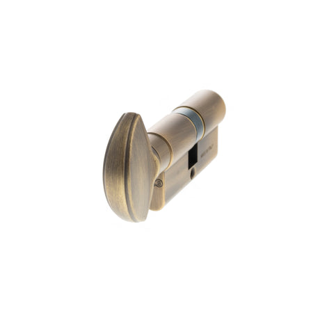AGB 5 Pin Key to Turn Euro Cylinder 30-30mm (60mm) - Matt Antique Brass - C620722525