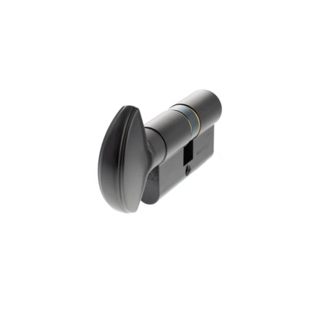 AGB 5 Pin Key to Turn Euro Cylinder 30-30mm (60mm) - Matt Black - C620842525