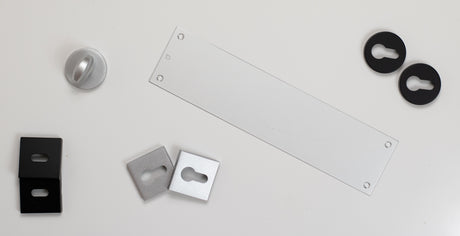 CleanTouch Finger Plate Pre drilled with screws 300mm x 75mm - Satin Stainless Steel - CTAFP30075SSS - (Each)