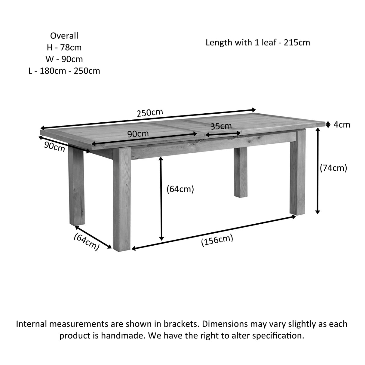 Large Extending Dining Table
