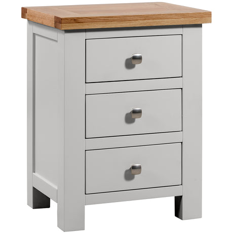 3 Drawer Bedside (DPT001 - MOON GREY)