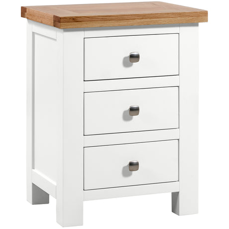 3 Drawer Bedside (DPT001 - WHITE)