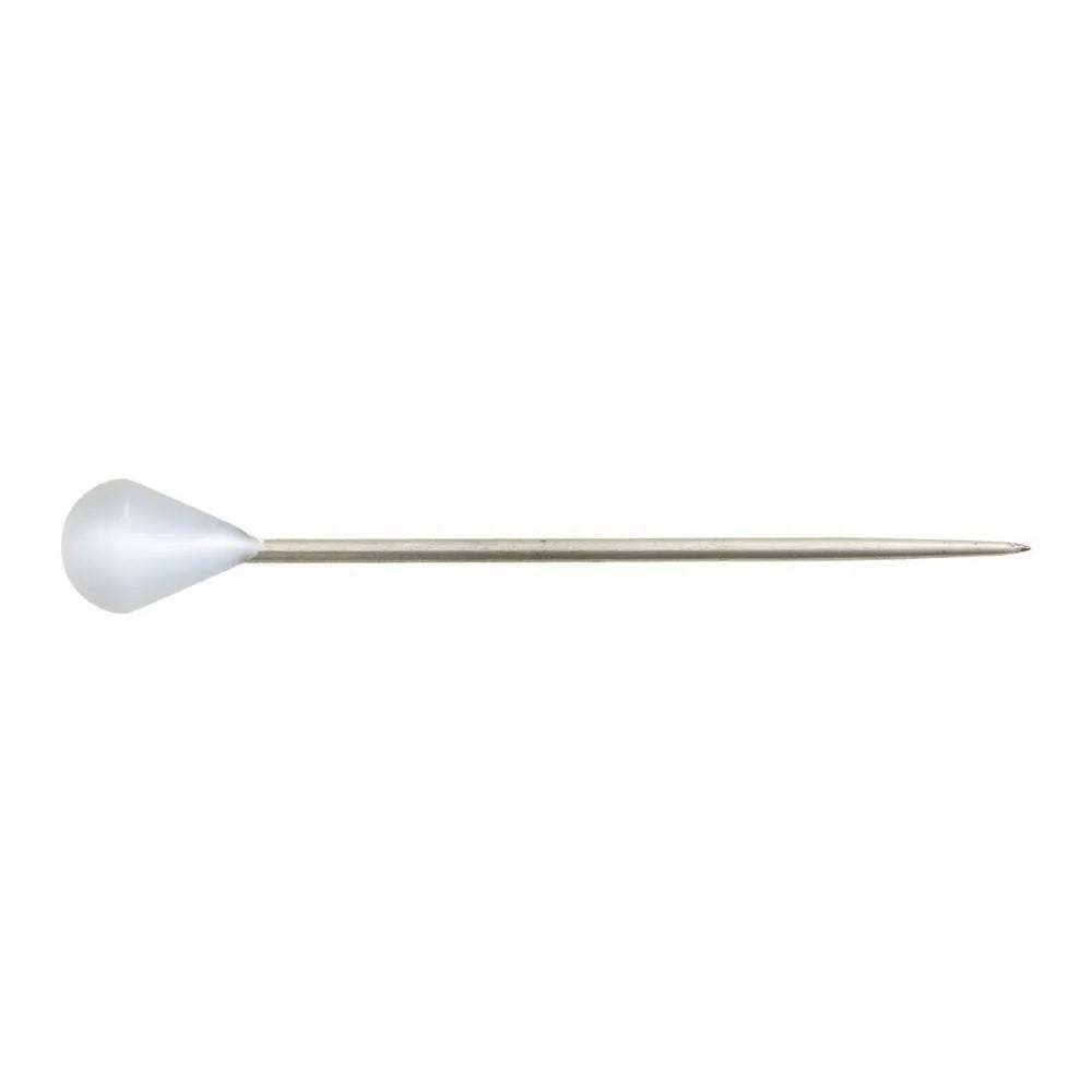 4/0 x 50mm Plastic Headed Upholstery Pin White