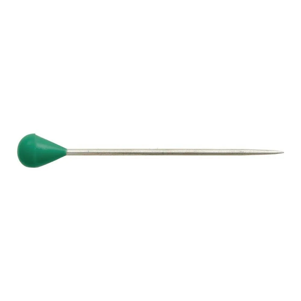 4/0 x 50mm Plastic Headed Upholstery Pin Green