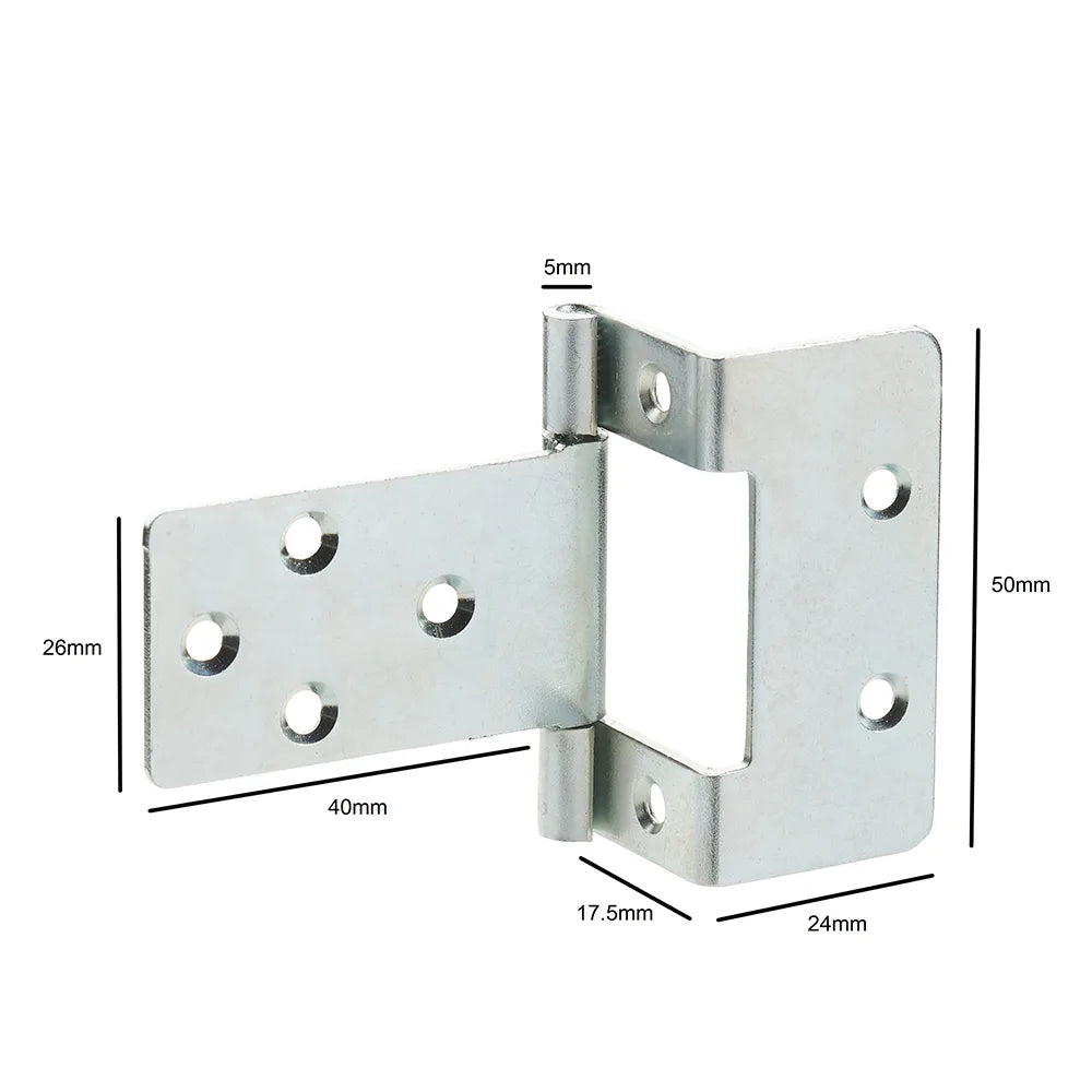 50mm Cranked Hinge Zinc Plated