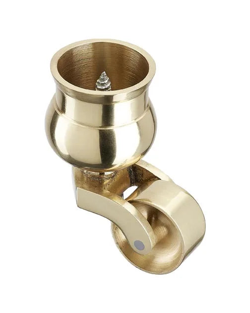 Brass Cauldron Castor with Screw Fix 1 1/4 inch (32mm)