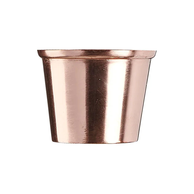 Rose Gold Finish Brass Round Cup Cap 1 1/4 inch (32mm)